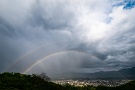 01 今日は立夏。暦の上では夏ですが、実際の気候も夏のそれらしくなってきました。今日は夕立の後、綺麗な虹が望めました。Panasonic LUMIX GX7　Panasonic G VARIO 7-14mm